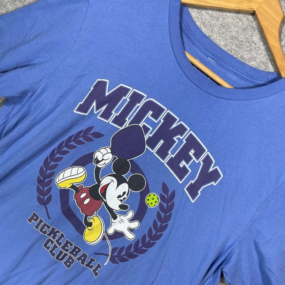 Disney Mickey Mouse Pickleball Club Blue Graphic T-Shirt